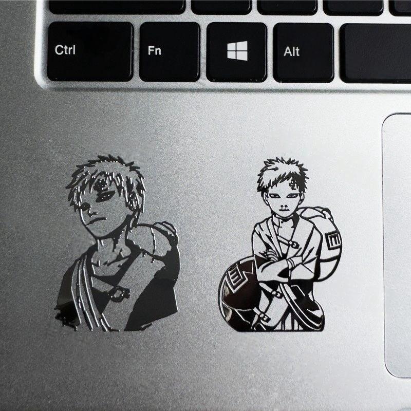 Naruto Metal Stickers Anime Figure Kakashi Uchiha Sasuke Hinata Sakura Metal Stickers DIY Phone Shell Headset Laptop Paster Toy