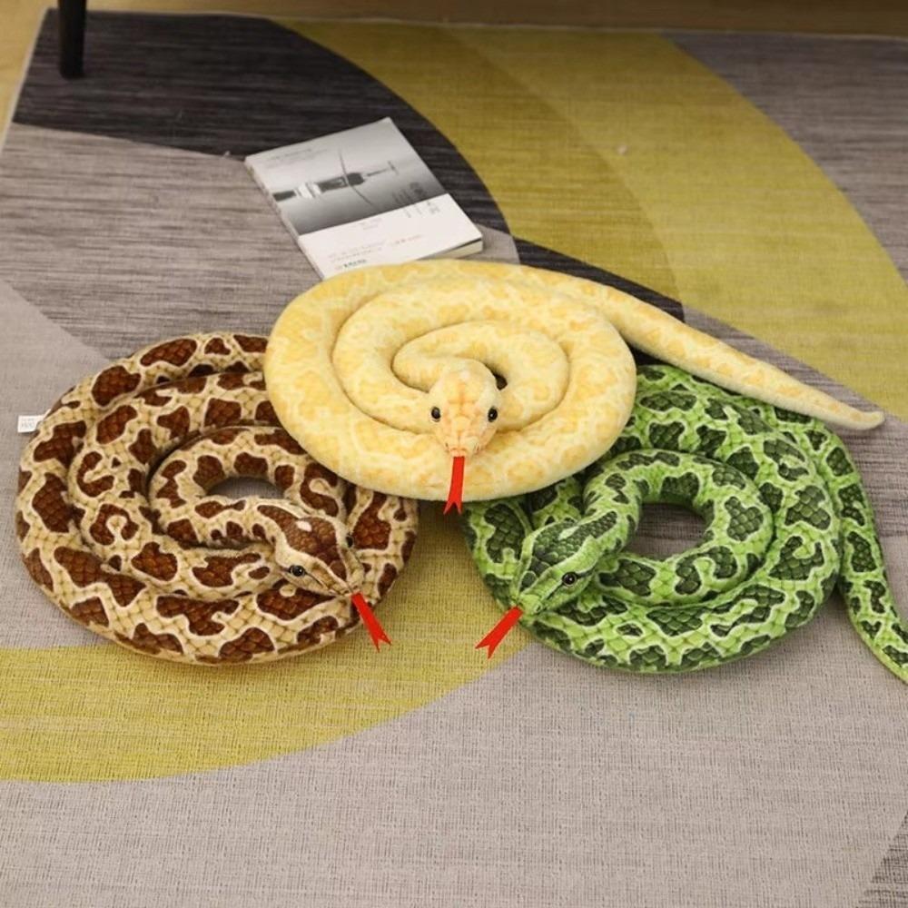 Giant Stuffed Snake Doll Lifelike Stuffed Animal Snake Funny Birthday Gift