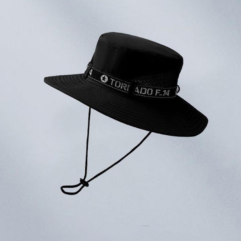 1 Piece Western Cowboy Hat For Women Men-Proof Hat Outdoor Fishing Camping Alpine Cap Summer Uv Bucket Hat