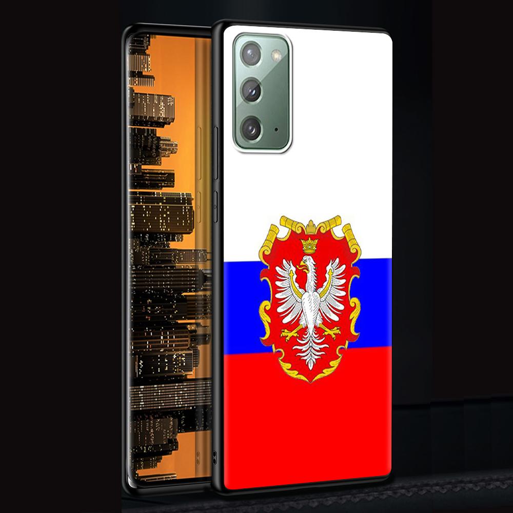 Чехол с российским флагом для Samsung Galaxy Note 20 Ultra 10 9 8, силиконовый чехол M31 M30s M51 M31s M52 5G, мягкий черный чехол для телефона