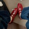 Sheepskin Version~ Ballet Style Velcro Round Head Lazy Casual Shoes Women Mary Jane Single Shoes