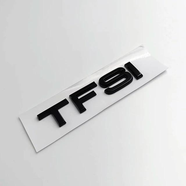 AAZN1 3D TFSI TDI Car Sticker ABS Letter Logo Rear Trunk Boot Emblem Badge Decals For A3 A4 A5 A6 A7 A8 Q2 Q3 Q5 Q7 Accessories