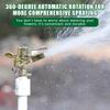 Thread Rotating Rocker Sprinkler Adjustable Automatic Impact Sprayer for Lawn Garden Yard Irrigation