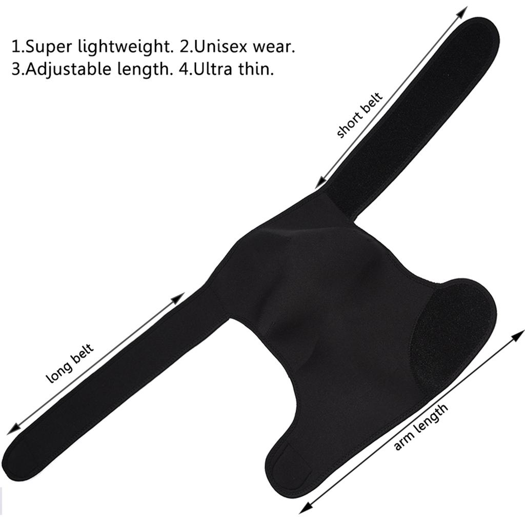 Compression Right Shoulder Support Brace, Neoprene Arm Stabilizer Shoulder Sleeve