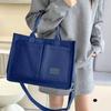 Новая вместительная сумка-мессенджер, универсальная трендовая сумка-тоут для поездок на работу, простая однотонная сумка, женская сумка