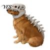 Dinosaur Themed Apparel for Pets Skeleton Pet Costume, Plush Dog Cat Outfit with 3D Prehistoric Clothes Spine And Tail, Halloween Party Prop