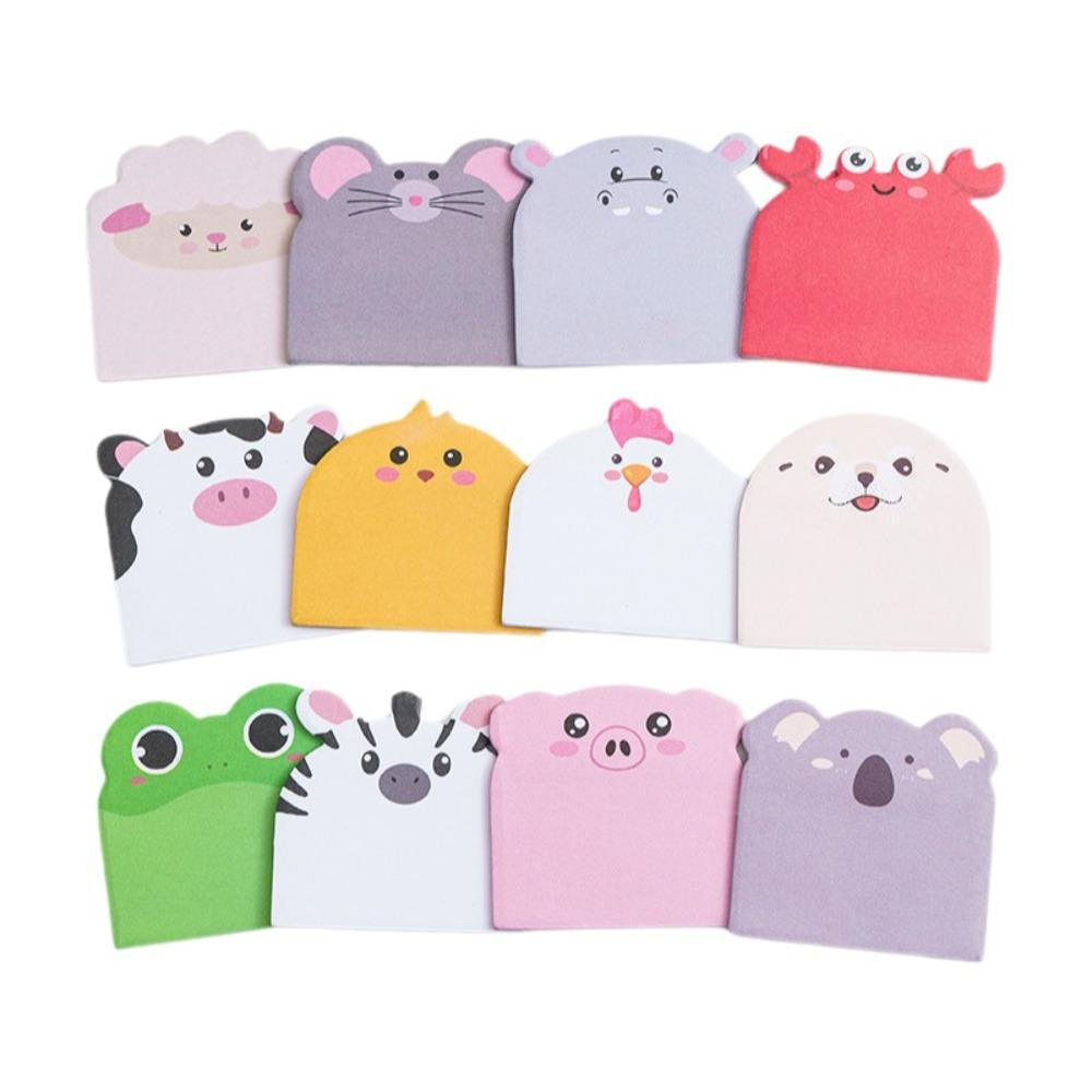 240cps Dog Cat Memo Pad Animal Shaped Notepad Notebook Planner Sticky Notes Students