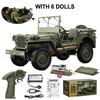 JJRC C8815 4WD Внедорожный Радиоуправляемый Автомобиль RTR Гусеничный 2.4G 1941 Мб Масштабный Willys Jeep Скалолазный Масштаб Военный Грузовик Транспортное Средство Взрослые Дети Игрушка
