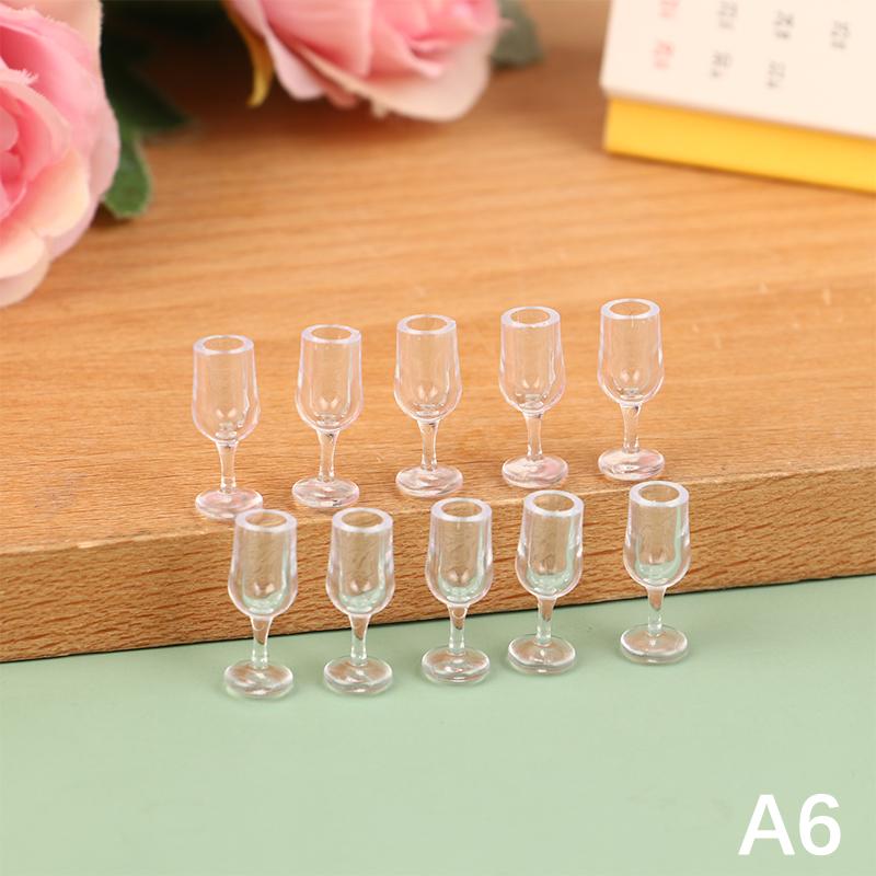 10 шт. мини-чашка для красного вина, имитация мебели, бокал для вина, кубок, декор для кукольного домика