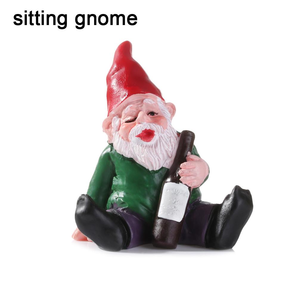 Funny Peeing Elf Drunk  Elves Dwarf Figurines Fairy Garden Micro Landscape Miniature Gnomes