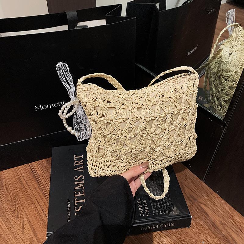 Нишевые сумки женские новые летние плетеные соломенные сумки повседневные пляжные сумки для отпуска на море