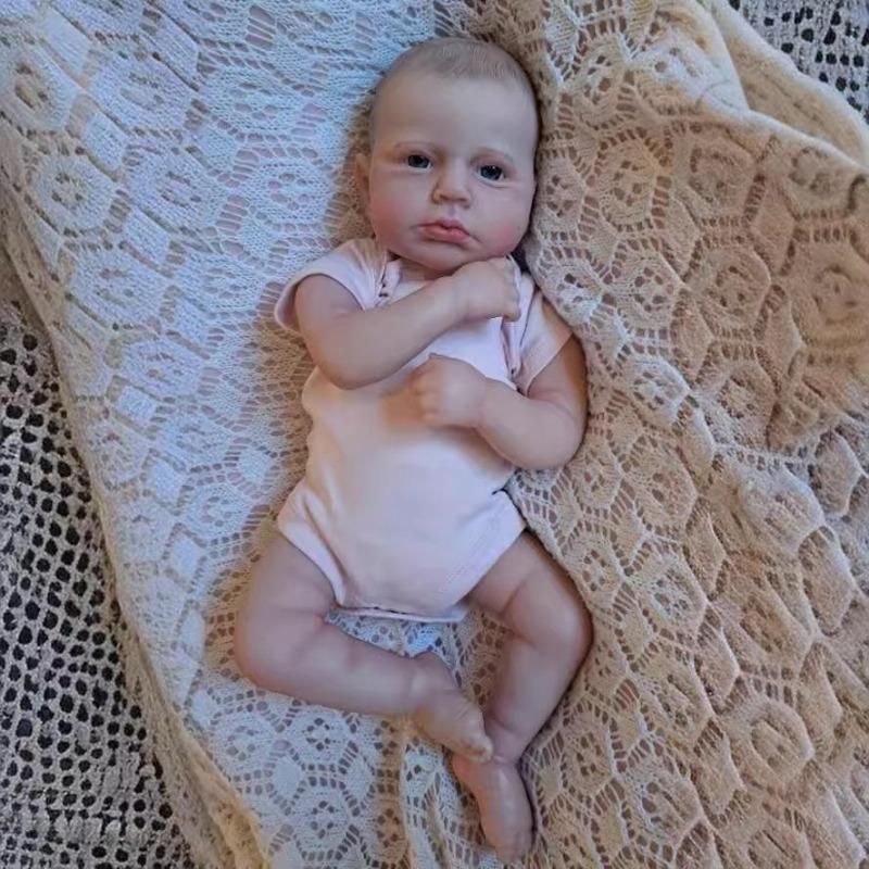 Куклы Reborn Baby Dolls Девочка 45 см 17,7 дюйма Реалистичные куклы новорожденных младенцев, которые выглядят как настоящие куклы, мягкое силиконовое виниловое тело