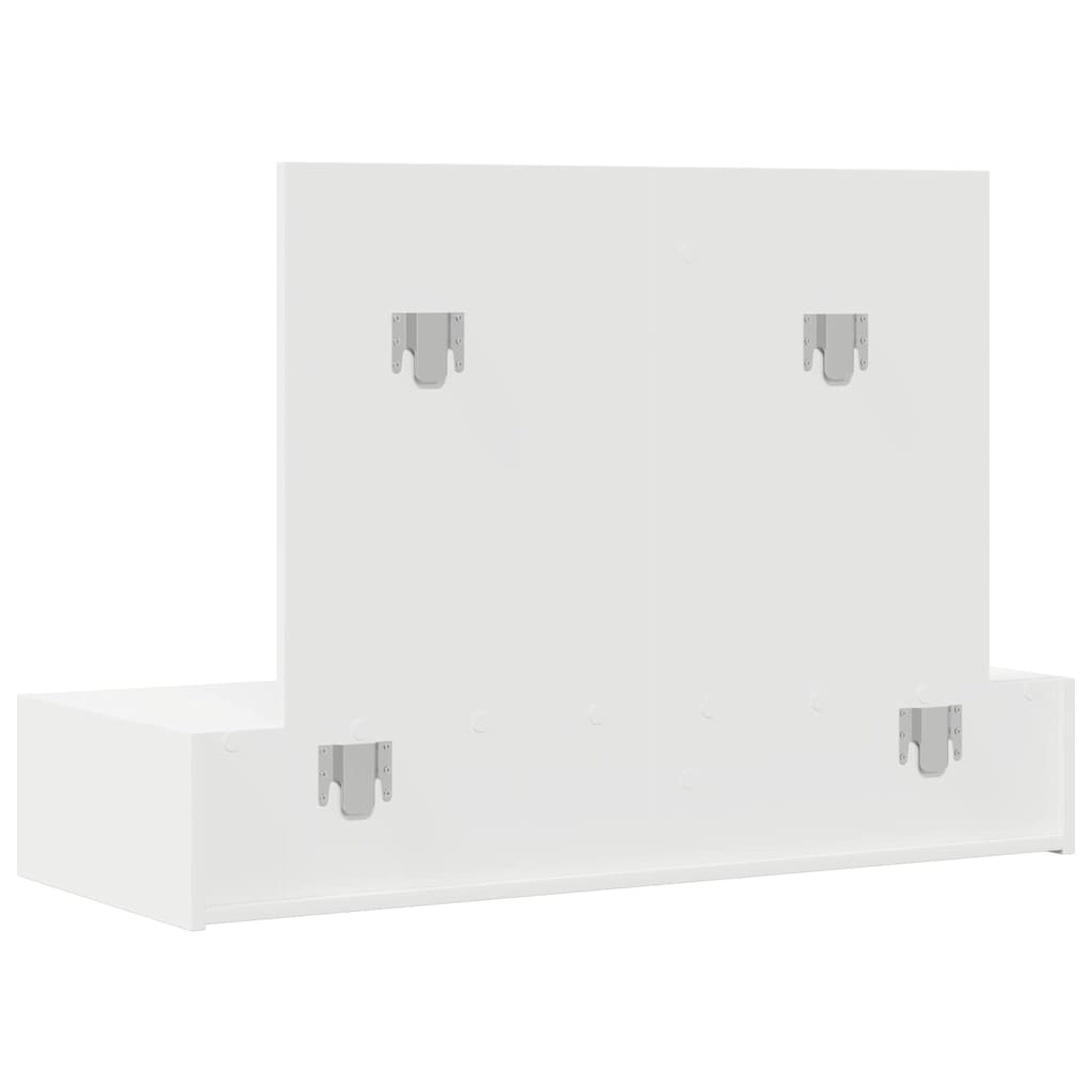 Makeup Table with Drawers White 100 x 40 x 70 cm Engineered Wood