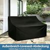Abdeckung für Gartenbank 2 Sitzer Schutzhülle Gartenmöbel Wasserdichtes, Oxford-Gewebe für Gartenbank, Gartensofa (134x66x63  /89cm)