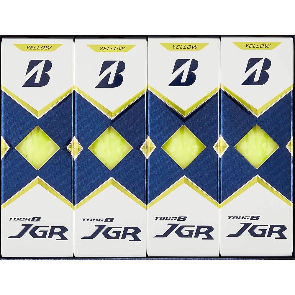 Мячи для гольфа Bridgestone TOUR B JGR Модель 2021 года Упаковка 12 шт. Желтые