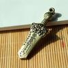 Retro Brass Sword Amulet Keychain Pendant