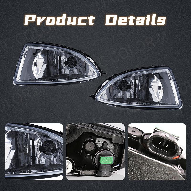 Для Honda Civic 2004 2005 противотуманные фары дневного света галогенные передние бампера автоматический автомобильный свет переключатель провода 12v