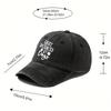 Fishing Hat, Outdoor Versatile Dad Trucker Hat, Retro Washed Denim Baseball Cap, Sun Protection Hat