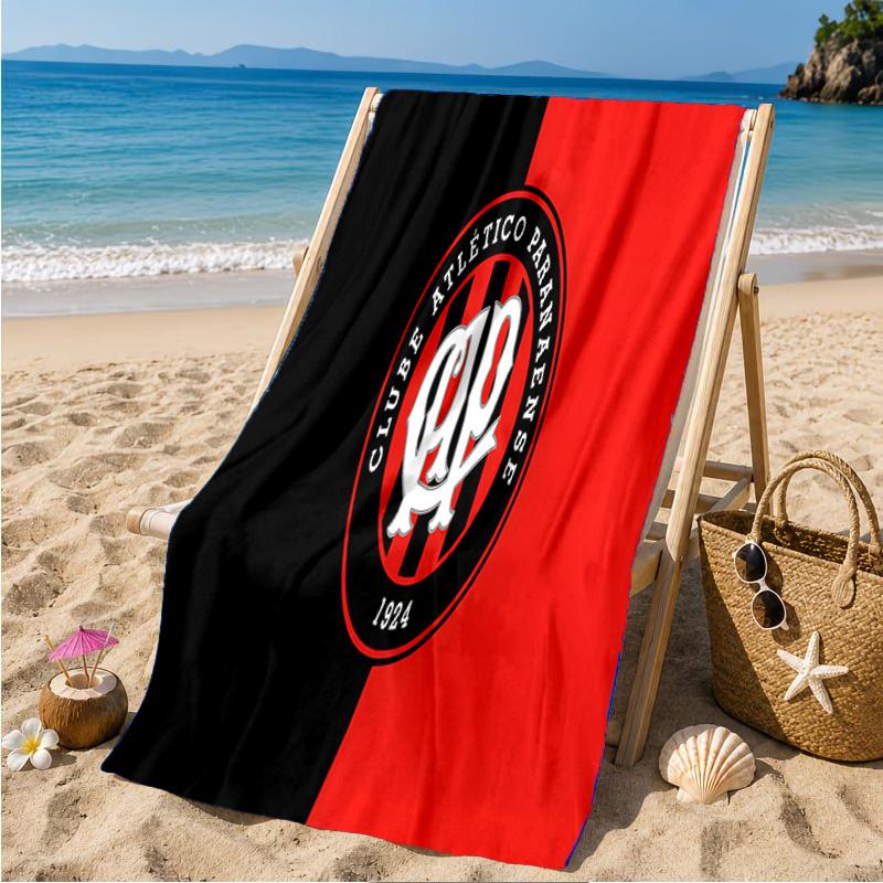Atletico Paranaense Crest Beach Towel Microfiber Beach Towel, Lightweight and Quick-Dry, for Summer Travel, Swimming Pool Fan Birthday Gift