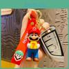 Cute Cartoon Super Mario Keychain Creative Pvc Car Pendant Wholesale Gift