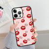 Сексуальная Девушка Леди Красные Губы Чехол для Телефона Для iPhone 17 Air 16 15 14 plus 12 13 Pro max Мягкий Бампер Защитный Чехол coque