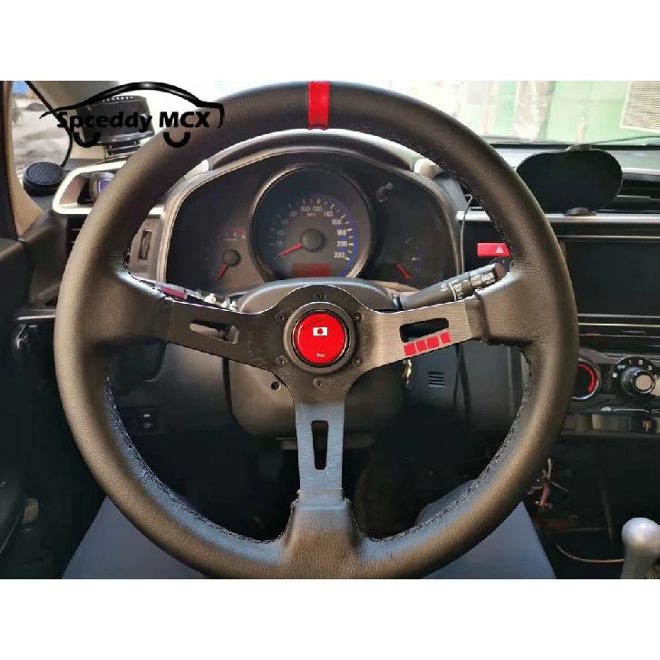Spceddy MCX Japan Racing Steering wheel Sport 13 Inch 330mm Car Sports Steering Wheel Leather MM20S0312135