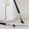 Кисть для макияжа Yousheng, 2 шт., мягкая головка, тонкая щетина, не линяет, экономит труд, деревянная ручка, наклонная головка, кисть для растушевки теней на носу, ежедневное использование