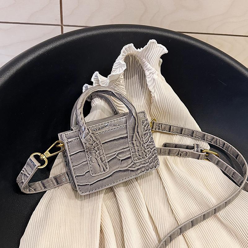 Мини-сумки через плечо для женщин из искусственной кожи с узором «камень» Маленькие сумки через плечо Дорожные сумки