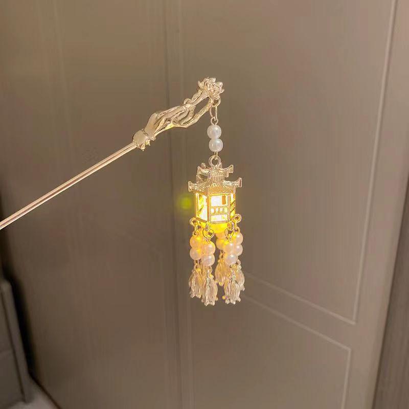 Заколка для волос с кисточкой в виде лотоса: Универсальное украшение для волос в стиле феи