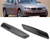 Для BMW F10 5 серии 2011-2016 автомобильное крыло, боковой габаритный фонарь, дымчатый черный, передняя сторона, габаритные огни, отделка