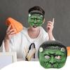 Scientific Freak Mask Spooky Half Face Masque Latex Cosplay Mask Halloween Costume Prop for Role-playing Horror Themed Party