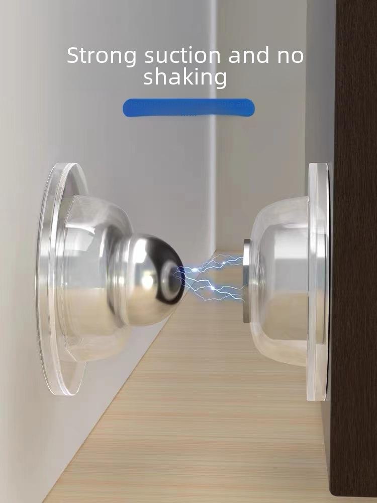 Креативный силиконовый дверной стопор: Защита от столкновений, бесшумный буфер, защита от ветра, установка без проколов