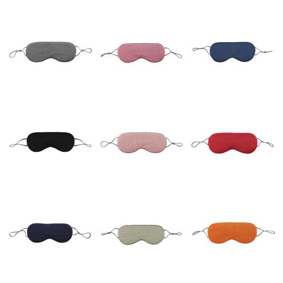 Double-sided Eye Mask with Adjustable Ear Straps Men Women Light Blocking Eye Cover Breathable Travel Naps Sleeping Blackout Blindfold