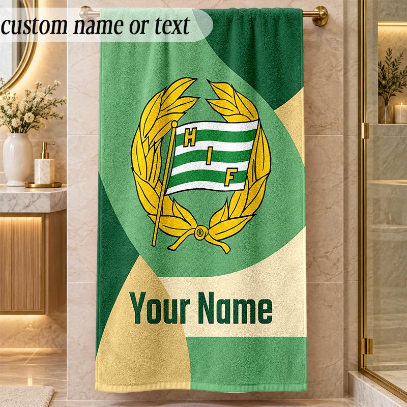 Beach TowelHammarby Custom Name Text Personalized Soft Towel for Beach Pool Indoor Home Decor Gift