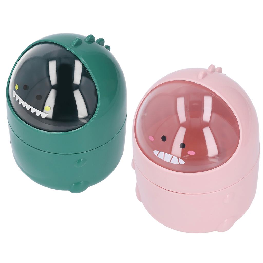 Настольный мусорный бак в виде маленького динозавра с большим ртом, съемный дизайн, нескользящее дно, пластик M