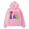 Rainbow Friend Anime Hoodie Fleece Sweatshirt Autumn Winter Boy Jacket Pullover Y2k Sudadera Children Clothing Kids Clothes Girl