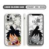 Интересный чехол для телефона Luffy для iPhone 15, 14, 13, 12, 11, Samsung Galaxy S23 S22 A52 A52S, мягкие квадратные жидкие силиконовые чехлы с полной защитой