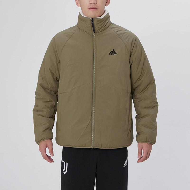 adidas Зимняя мужская пуховая куртка SHERPA, цвет армейский зеленый, H20789