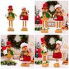 Seasonal Gingerbreads Man Gnomes Scalable Holiday Gingerbreads Man Gnomes Plush Doll Ornament for Table Display