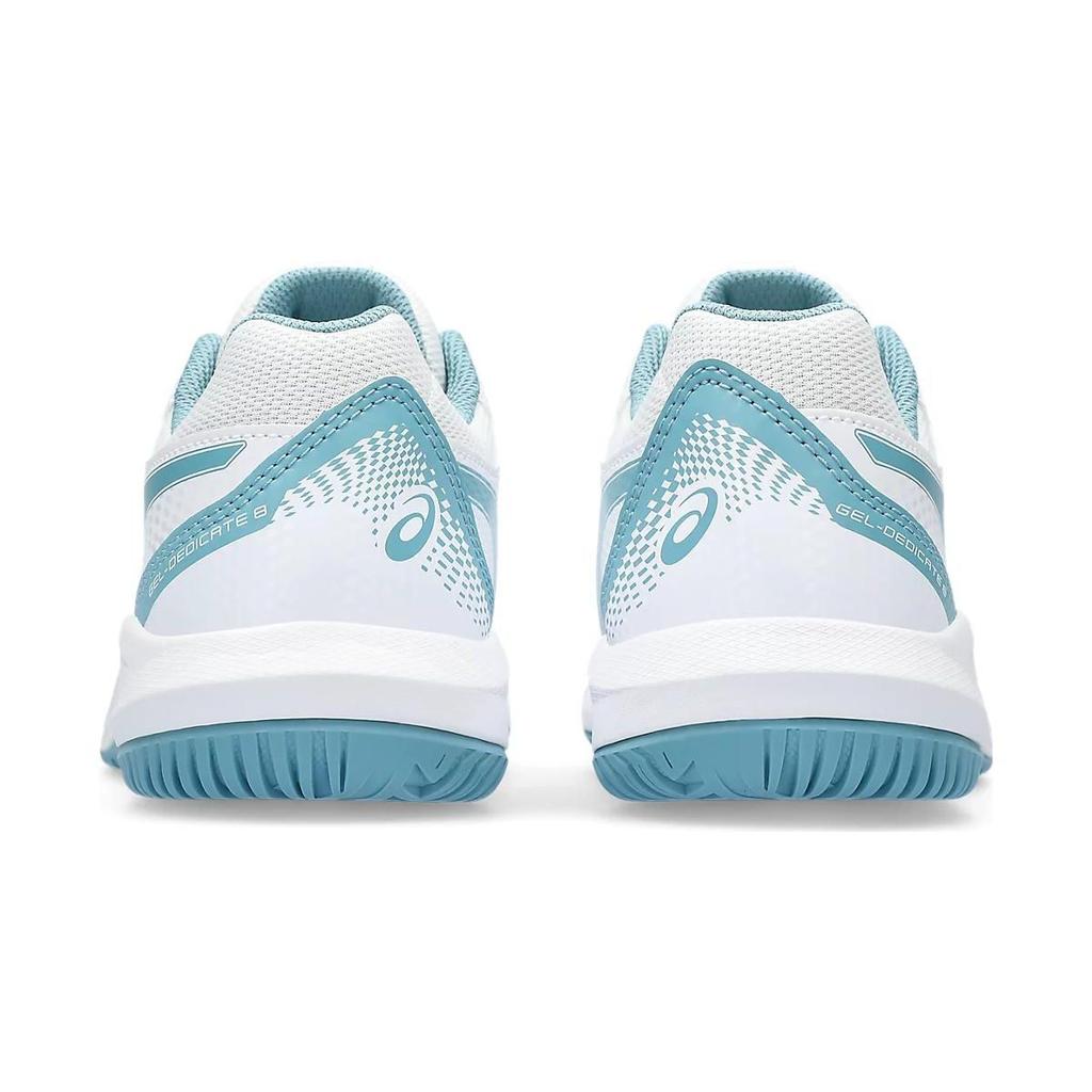 Asics Gel Dedicate 8 GS White Gris Blue Kids Sneakers 1044A077-100