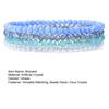 4Pcs/Set Beach Bracelet Fine Workmanship Non-Fading Stacked Bracelet Faux Crystal Versatile Bracelet for Daily Wear