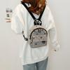 Corduroy Mini Backpack Bowknot Printed Bow Rucksack Cute Shoulder Bag  Travel