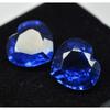 16 Ct NATURAL Tanzanian Blue Tanzanite Heart Cut   Loose Gemstone Pair