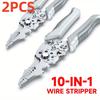 1/2PCS Multifunctional Electrician Pliers 6-in-1 Wire Stripper Separator Cutting Crimping Tool for Cable Repair Installation