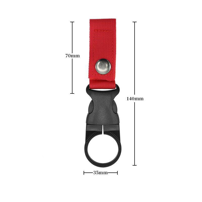 Стропа Пряжка Крюк Держатель для бутылки с водой Зажим Открытый Нейлон EDC Альпинизм Карабин Ремень Подвеска для рюкзака Кемпинг Карабин Зажим для ремня