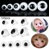 Plastic White&Black Stuffed Toys Parts Doll Eyes Craft Animal Puppet Accessories Safety Doll Eye