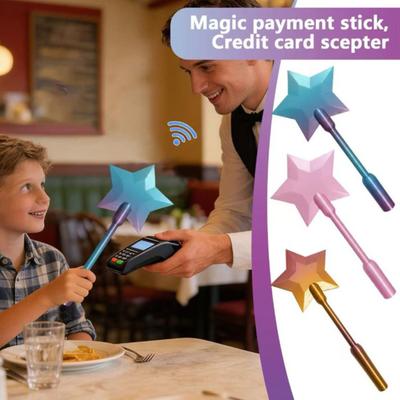 14-дюймовая 3D-печатная Звездная палочка Tap to Pay для бесконтактной оплаты, Универсальный держатель для кредитных карт NFC, Пластиковая палочка в форме звезды, Игрушка