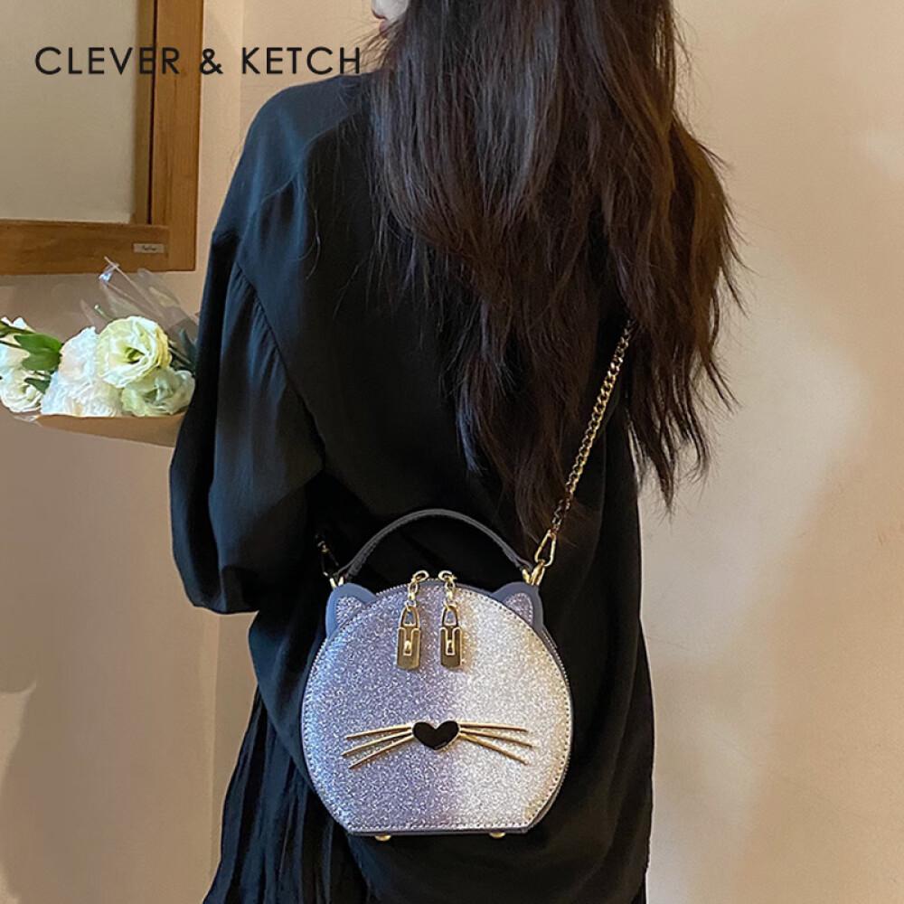 Легкая роскошная сумка для кошек, сумка через плечо на одно плечо, маленькая круглая сумка для подруги, подарок на день рождения, длина 19 см, ширина 9 см, высота 16 см