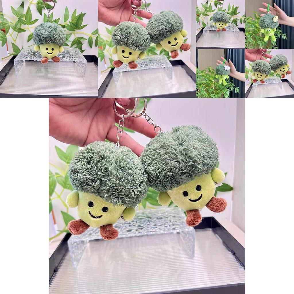 Adorable Plush Vegetable And Fruit Character Keychain With Soft Short Fur Design