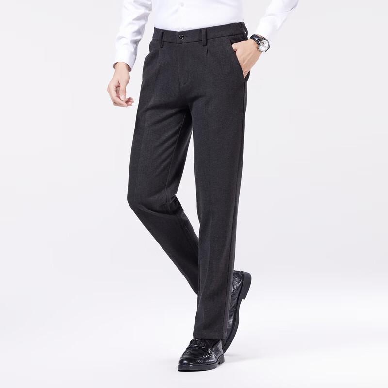 LANGSHA Мужские летние брюки прямого кроя в стиле business casual